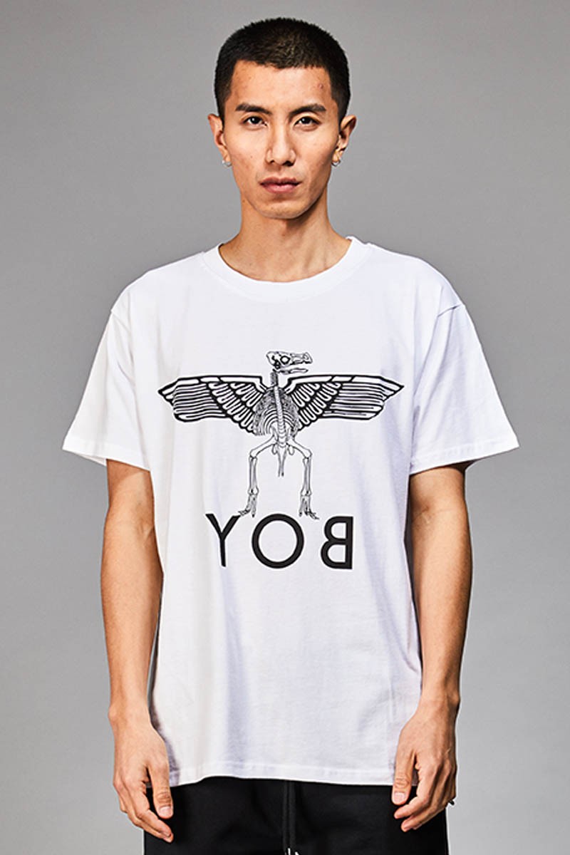 YOB白色短袖T恤