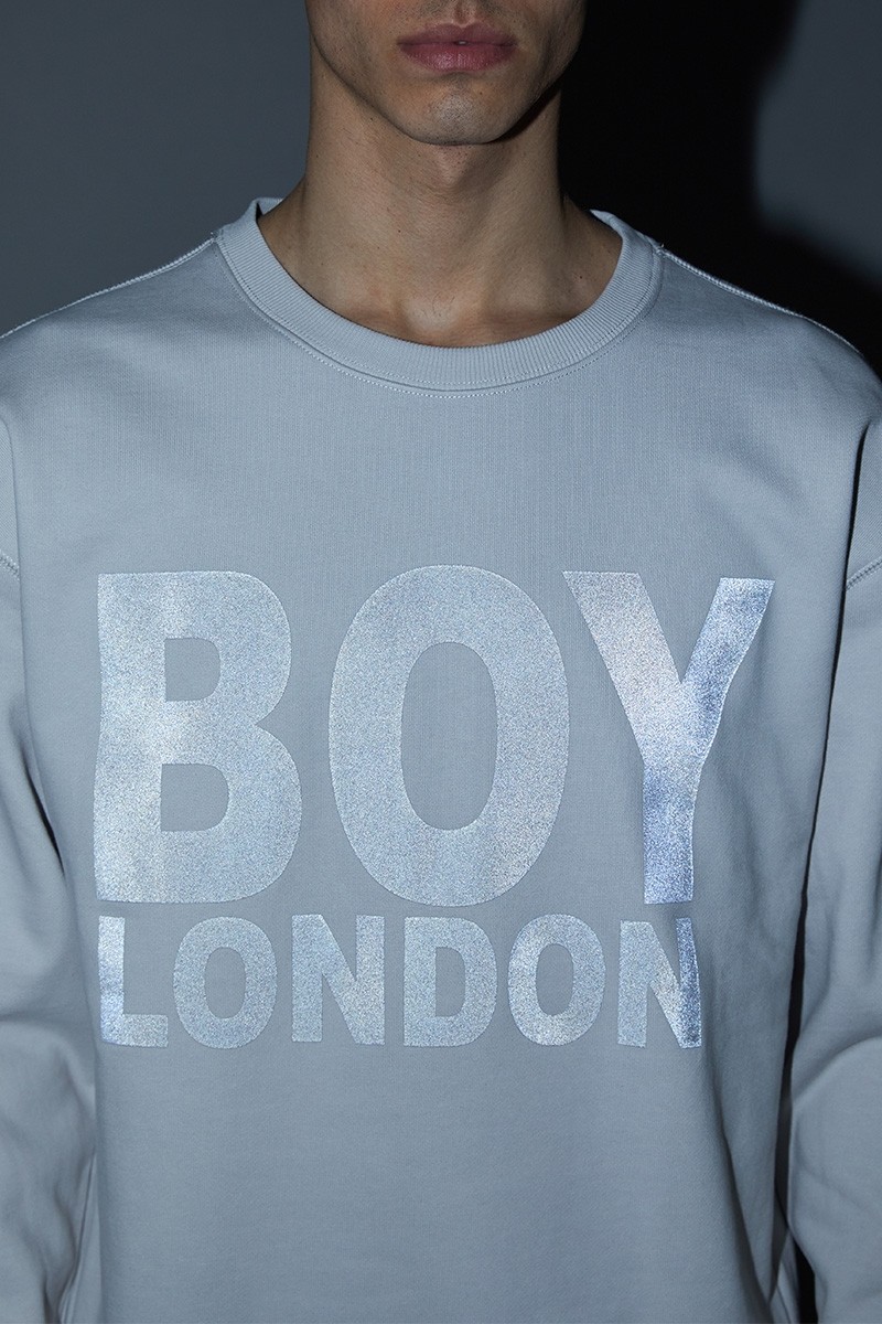 BOY LONDON伦敦反光SWEAT - 浅灰色