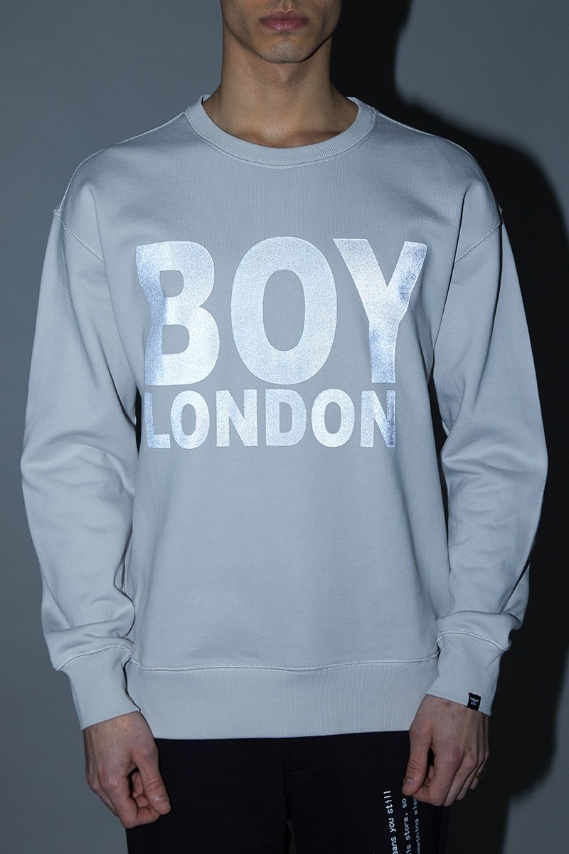 BOY LONDON伦敦反光SWEAT - 浅灰色