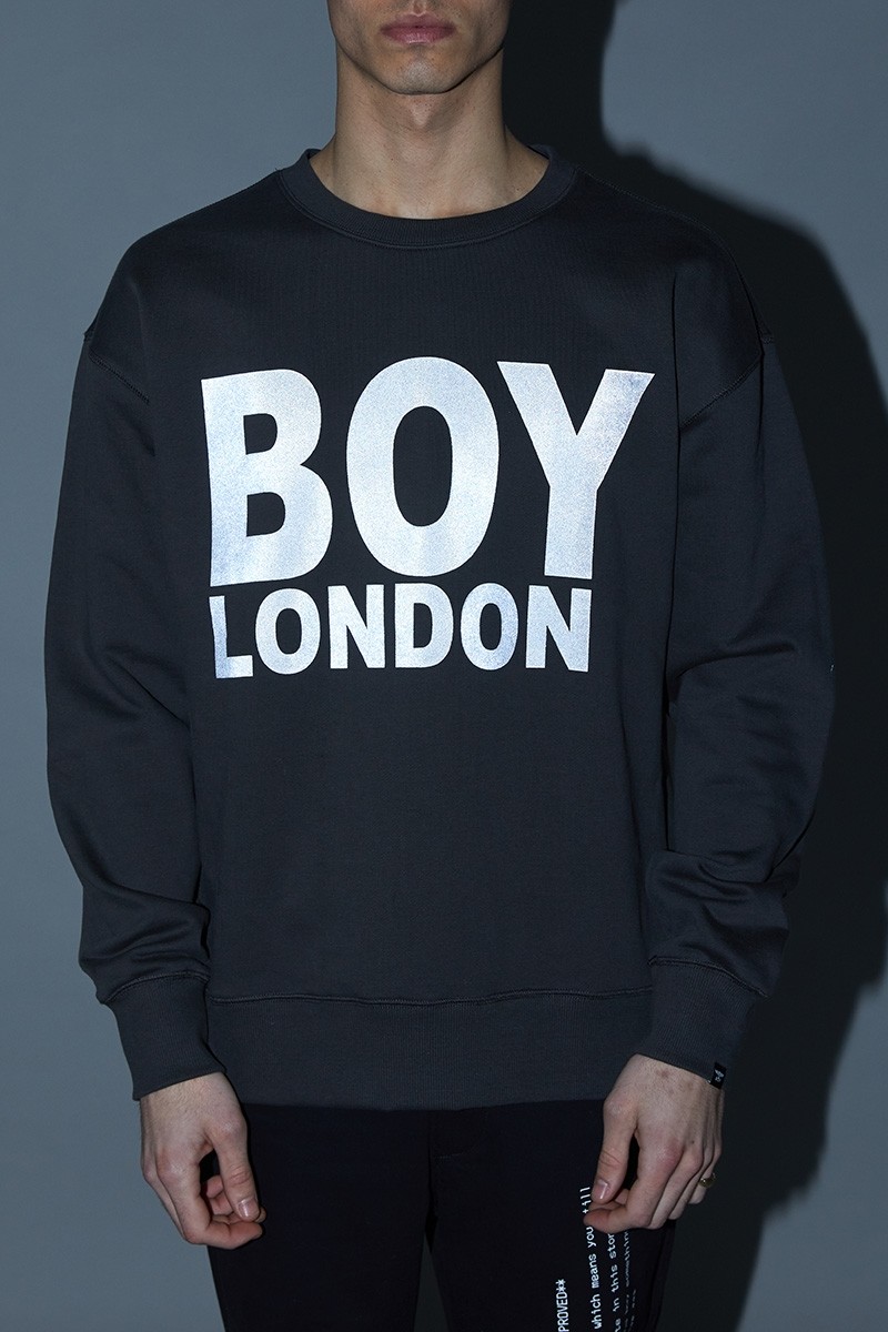 BOY LONDON伦敦反光SWEAT - 深灰色