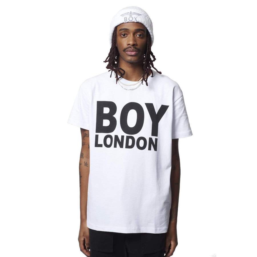 BOY LONDON T 恤 - 白色/黑色