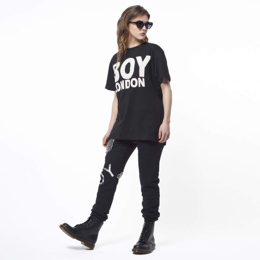 BOY LONDON T 恤 - 黑色/白色