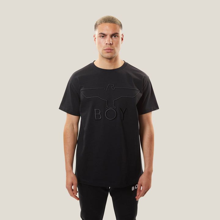 BOY  EAGLE 3D EMB T 恤 - 黑色