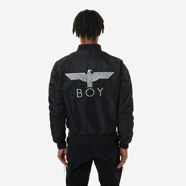 BOY    男孩 MA1 双面飞行员夹克 - 黑色