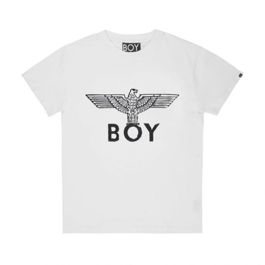 BOY    EAGLE 涂鸦 T 恤 - 白色/黑色
