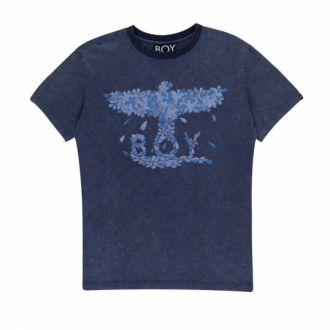 BOY    EAGLE BLOSSOM T 恤 - 水洗海军蓝