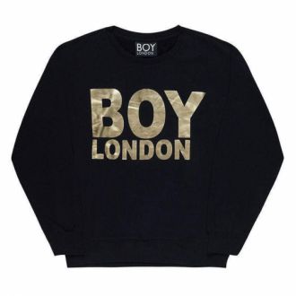 BOY    男孩伦敦卫衣 - 黑色/金色