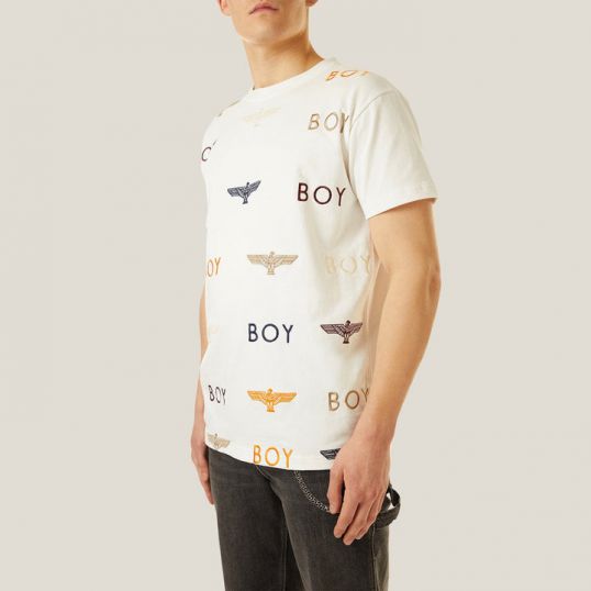 BOY    MANIA 刺绣 T 恤 - 白色