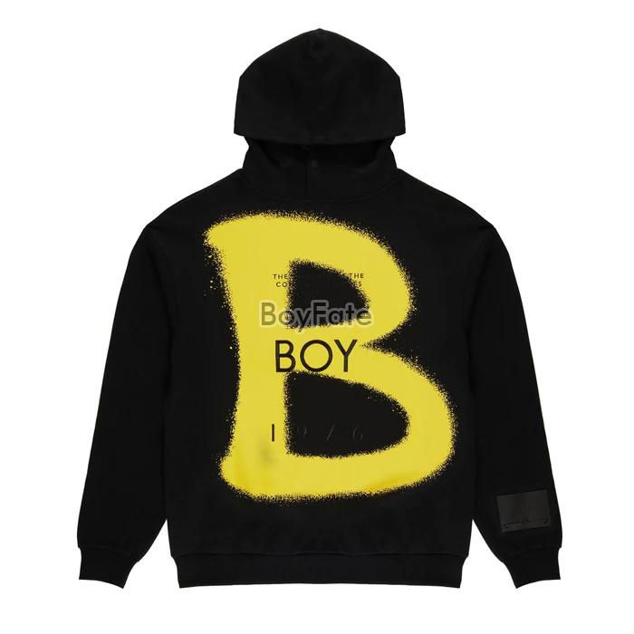 BOY    B 适合男孩连帽衫 - 黑色