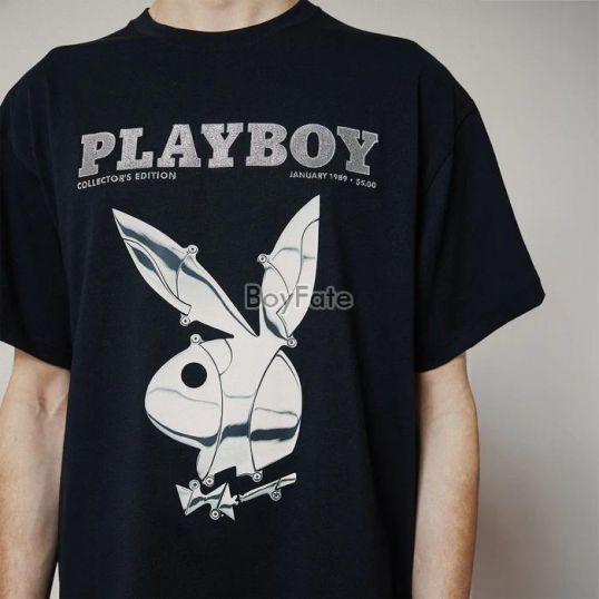 BOY    PLAYBOY X BOY 89 封面 T 恤 - 黑色
