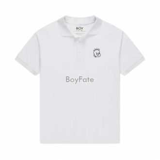 BOY    涂鸦男孩经典 POLO T 恤 - 白色